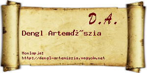 Dengl Artemíszia névjegykártya